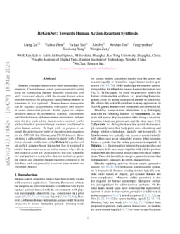 ReGenNet: Towards Human Action-Reaction Synthesis