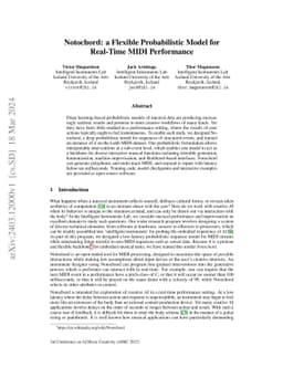 Notochord: a Flexible Probabilistic Model for Real-Time MIDI Performance