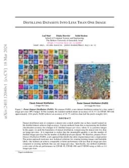 Distilling Datasets Into Less Than One Image