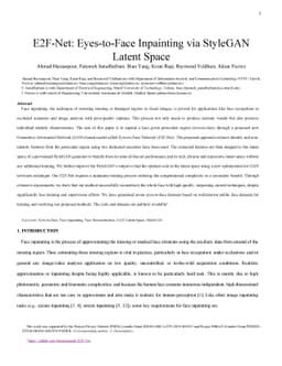 E2F-Net: Eyes-to-Face Inpainting via StyleGAN Latent Space