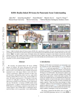 R3DS: Reality-linked 3D Scenes for Panoramic Scene Understanding