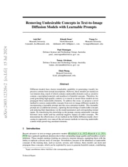 Hiding and Recovering Knowledge in Text-to-Image Diffusion Models via Learnable Prompts