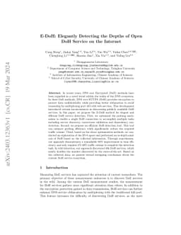 E-DoH: Elegantly Detecting the Depths of Open DoH Service on the
  Internet
