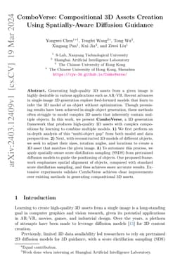 ComboVerse: Compositional 3D Assets Creation Using Spatially-Aware
  Diffusion Guidance