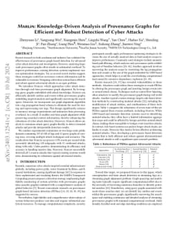 Marlin: Knowledge-Driven Analysis of Provenance Graphs for Efficient and
  Robust Detection of Cyber Attacks