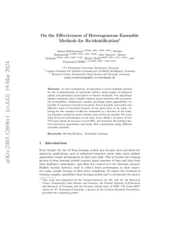 On the Effectiveness of Heterogeneous Ensemble Methods for
  Re-identification
