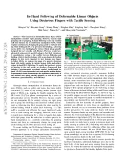 In-Hand Following of Deformable Linear Objects Using Dexterous Fingers
  with Tactile Sensing