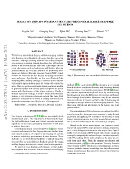 Selective Domain-Invariant Feature for Generalizable Deepfake Detection