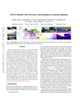 HUGS: Holistic Urban 3D Scene Understanding via Gaussian Splatting