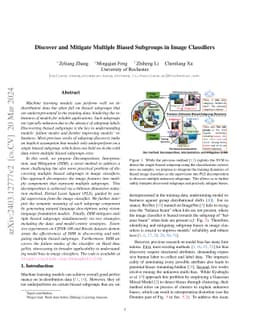 Discover and Mitigate Multiple Biased Subgroups in Image Classifiers