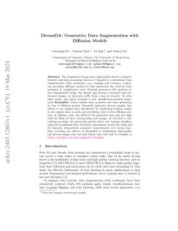 DreamDA: Generative Data Augmentation with Diffusion Models