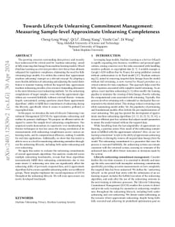 Towards Lifecycle Unlearning Commitment Management: Measuring
  Sample-level Approximate Unlearning Completeness