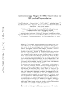 Embarrassingly Simple Scribble Supervision for 3D Medical Segmentation