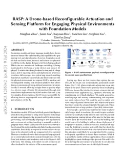 FlexiFly: Interfacing the Physical World with Foundation Models Empowered by Reconfigurable Drone Systems