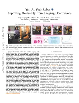 Yell At Your Robot: Improving On-the-Fly from Language Corrections