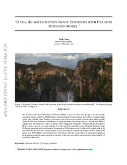 Ultra-High-Resolution Image Synthesis with Pyramid Diffusion Model