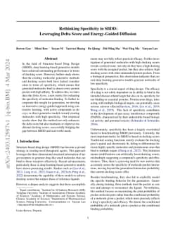 Rethinking Specificity in SBDD: Leveraging Delta Score and Energy-Guided
  Diffusion