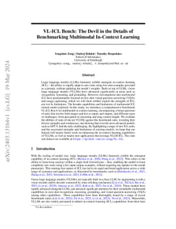 VL-ICL Bench: The Devil in the Details of Multimodal In-Context Learning