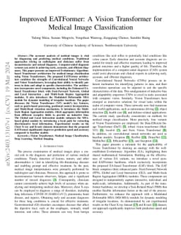 Improved EATFormer: A Vision Transformer for Medical Image
  Classification