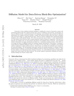 Diffusion Model for Data-Driven Black-Box Optimization