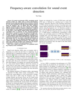 Frequency-aware convolution for sound event detection