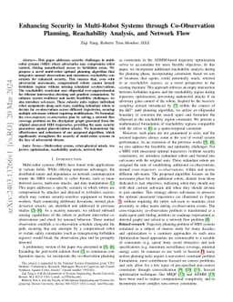 Enhancing Security in Multi-Robot Systems through Co-Observation
  Planning, Reachability Analysis, and Network Flow