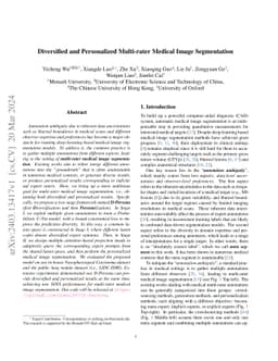 Diversified and Personalized Multi-rater Medical Image Segmentation