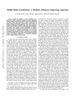 Mobile Robot Localization: a Modular, Odometry-Improving Approach