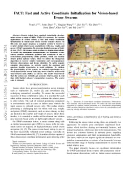 FACT: Fast and Active Coordinate Initialization for Vision-based Drone
  Swarms