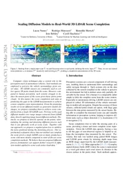 Scaling Diffusion Models to Real-World 3D LiDAR Scene Completion