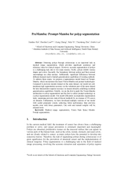 ProMamba: Prompt-Mamba for polyp segmentation