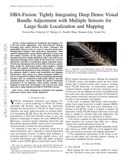DBA-Fusion: Tightly Integrating Deep Dense Visual Bundle Adjustment with
  Multiple Sensors for Large-Scale Localization and Mapping