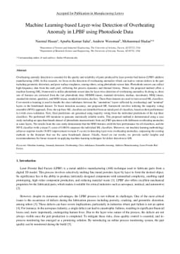 Machine Learning-based Layer-wise Detection of Overheating Anomaly in
  LPBF using Photodiode Data