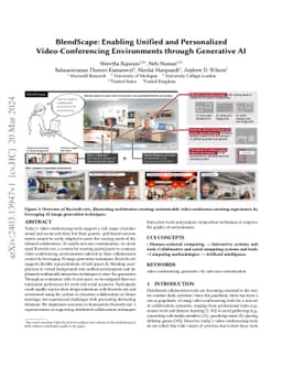 BlendScape: Enabling Unified and Personalized Video-Conferencing
  Environments through Generative AI