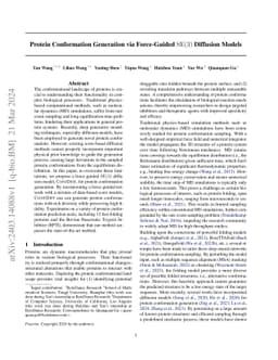 Protein Conformation Generation via Force-Guided SE(3) Diffusion Models