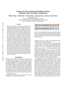 Existence Is Chaos: Enhancing 3D Human Motion Prediction with
  Uncertainty Consideration