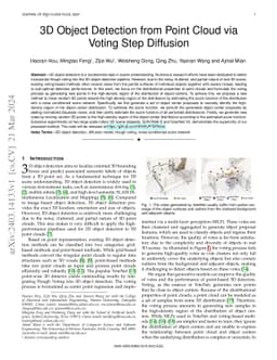 3D Object Detection from Point Cloud via Voting Step Diffusion