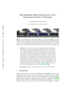 Mini-Splatting: Representing Scenes with a Constrained Number of
  Gaussians