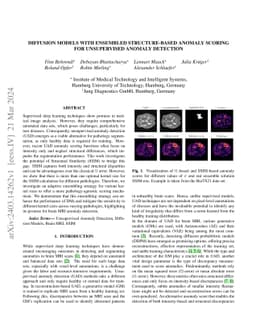 Diffusion Models with Ensembled Structure-Based Anomaly Scoring for
  Unsupervised Anomaly Detection