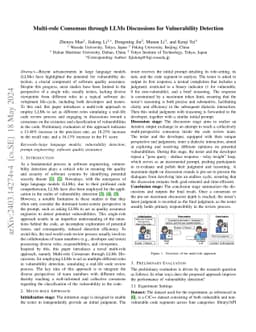 Multi-role Consensus through LLMs Discussions for Vulnerability
  Detection