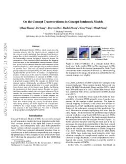 On the Concept Trustworthiness in Concept Bottleneck Models