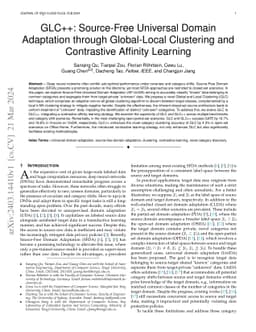 GLC++: Source-Free Universal Domain Adaptation through Global-Local
  Clustering and Contrastive Affinity Learning