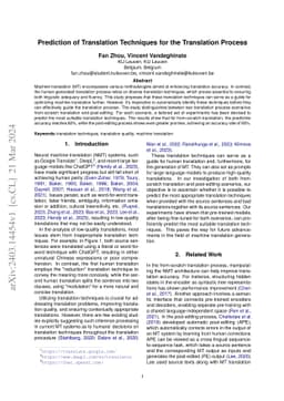 Prediction of Translation Techniques for the Translation Process
