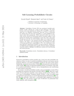 Soft Learning Probabilistic Circuits