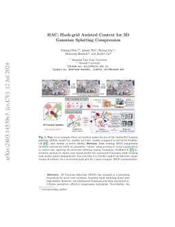 HAC: Hash-grid Assisted Context for 3D Gaussian Splatting Compression