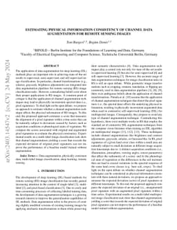 Estimating Physical Information Consistency of Channel Data Augmentation
  for Remote Sensing Images