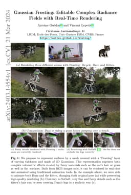 Gaussian Frosting: Editable Complex Radiance Fields with Real-Time
  Rendering