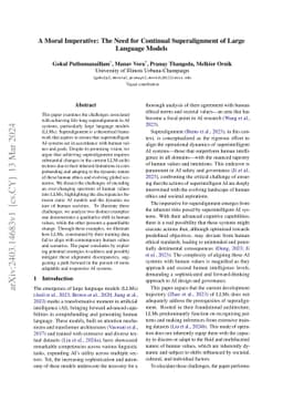 A Moral Imperative: The Need for Continual Superalignment of Large
  Language Models