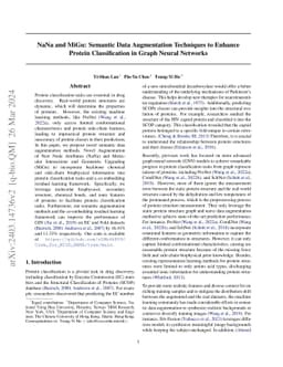 NaNa and MiGu: Semantic Data Augmentation Techniques to Enhance Protein
  Classification in Graph Neural Networks