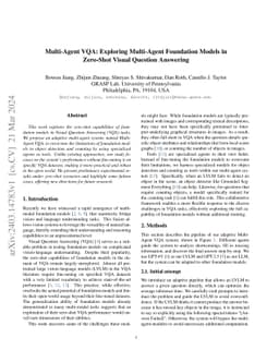 Multi-Agent VQA: Exploring Multi-Agent Foundation Models in Zero-Shot
  Visual Question Answering